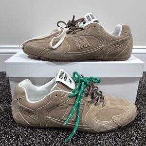 Miu Miu x New Balance 530 SL Cinnamon Suede Sneakers